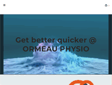 Tablet Screenshot of ormeauphysio.com